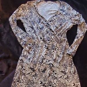 Snake print dress